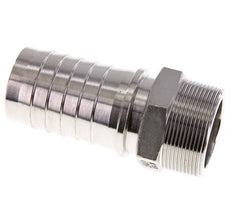 Pilar de manguera de acero inoxidable 1.4301 de 50x68 mm y R2'' con rosca macho DIN EN 14423