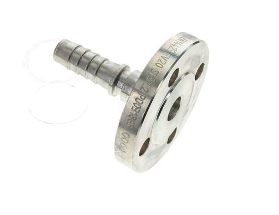 19x33 mm zink plated Steel Hose Pillar with Flange PN 10/16/25/40 DIN EN 14423 / DIN 2826