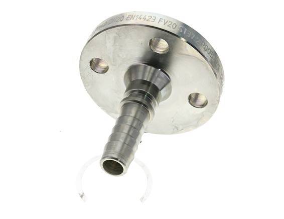 19x33 mm zink plated Steel Hose Pillar with Flange PN 10/16/25/40 DIN EN 14423 / DIN 2826