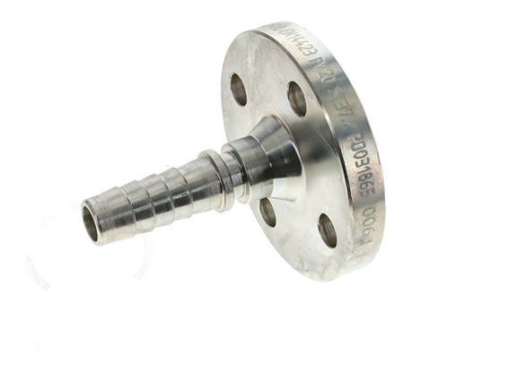 19x33 mm zink plated Steel Hose Pillar with Flange PN 10/16/25/40 DIN EN 14423 / DIN 2826