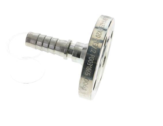 19x33 mm zink plated Steel Hose Pillar with Flange PN 10/16/25/40 DIN EN 14423 / DIN 2826