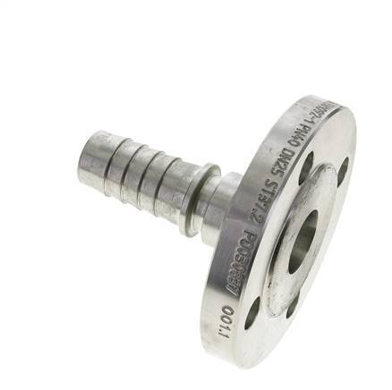 25x40 mm zink plated Steel Hose Pillar with Flange PN 10/16/25/40 DIN EN 14423 / DIN 2826
