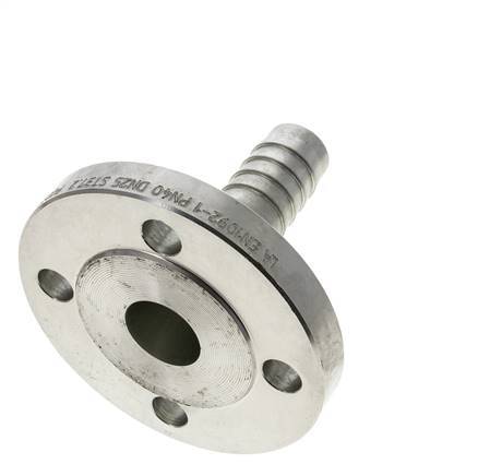 25x40 mm zink plated Steel Hose Pillar with Flange PN 10/16/25/40 DIN EN 14423 / DIN 2826