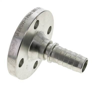 25x40 mm zink plated Steel Hose Pillar with Flange PN 10/16/25/40 DIN EN 14423 / DIN 2826