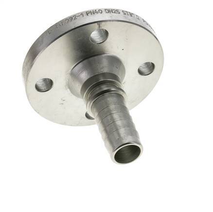 25x40 mm zink plated Steel Hose Pillar with Flange PN 10/16/25/40 DIN EN 14423 / DIN 2826
