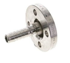 19x33 mm Stainless Steel 1.4401 Hose Pillar with Turnable Flange PN 10/16/25/40 DIN EN 14423 / DIN 2826