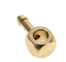 Racor banjo de latón de 6 mm (1/4'') y G1/8'' con lengüeta para manguera [2 piezas]