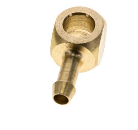 Racor banjo de latón de 6 mm (1/4'') y G1/8'' con lengüeta para manguera [2 piezas]