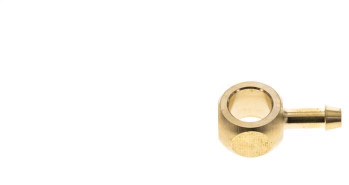 Racor banjo de latón de 6 mm (1/4'') y G1/4'' con lengüeta para manguera [2 piezas]