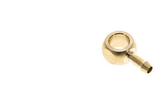 Racor banjo de latón de 6 mm (1/4'') y G1/4'' con lengüeta para manguera [2 piezas]