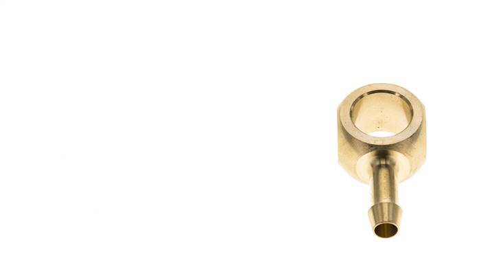 Racor banjo de latón de 6 mm (1/4'') y G1/4'' con lengüeta para manguera [2 piezas]