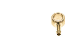 Racor banjo de latón de 6 mm (1/4'') y G1/4'' con lengüeta para manguera [2 piezas]