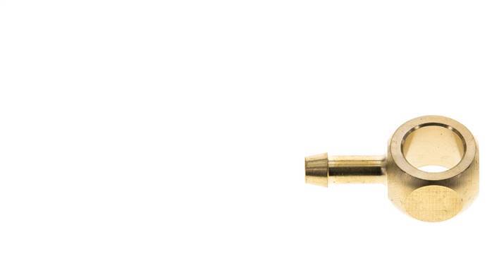 Racor banjo de latón de 6 mm (1/4'') y G1/4'' con lengüeta para manguera [2 piezas]