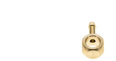 Racor banjo de latón de 6 mm (1/4'') y G1/4'' con lengüeta para manguera [2 piezas]