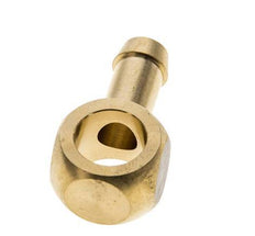 Racor banjo de latón de 9 mm (3/8'') y G1/4'' con lengüeta para manguera [2 piezas]