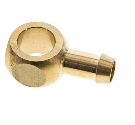 Racor banjo de latón de 9 mm (3/8'') y G1/4'' con lengüeta para manguera [2 piezas]