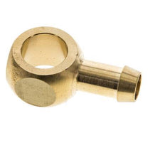 Racor banjo de latón de 9 mm (3/8'') y G1/4'' con lengüeta para manguera [2 piezas]