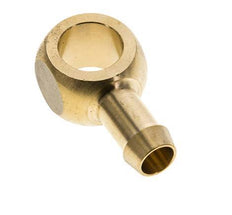 Racor banjo de latón de 9 mm (3/8'') y G1/4'' con lengüeta para manguera [2 piezas]