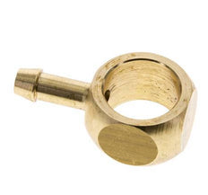 Racor banjo de latón de 6 mm (1/4'') y G3/8'' con lengüeta para manguera