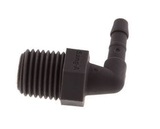 Codo de manguera de 4 mm y R1/4'' PA 6 con rosca macho [10 piezas]