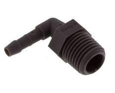 Codo de manguera de 4 mm y R1/4'' PA 6 con rosca macho [10 piezas]