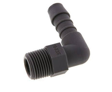 Codo de manguera de 10 mm y R3/8'' PA 6 con rosca macho [10 piezas]