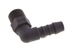 Codo de manguera de 10 mm y R3/8'' PA 6 con rosca macho [10 piezas]