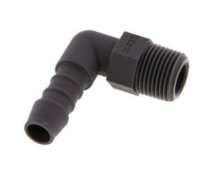 Codo de manguera de 10 mm y R3/8'' PA 6 con rosca macho [10 piezas]