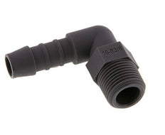 Codo de manguera de 10 mm y R3/8'' PA 6 con rosca macho [10 piezas]
