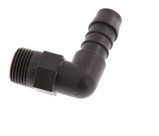 Codo de manguera de 12 mm y R3/8'' PA 6 con rosca macho [5 piezas]