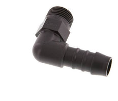 Codo de manguera de 12 mm y R3/8'' PA 6 con rosca macho [5 piezas]