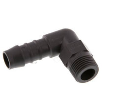 Codo de manguera de 12 mm y R3/8'' PA 6 con rosca macho [5 piezas]