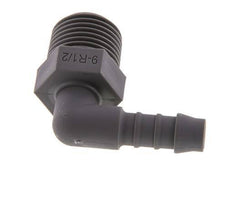 Codo para manguera de 9 mm (3/8'') y R1/2'' PA 6 con rosca macho [5 piezas]