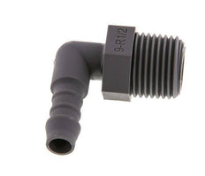 Codo para manguera de 9 mm (3/8'') y R1/2'' PA 6 con rosca macho [5 piezas]