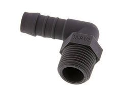 Codo de manguera de 13 mm (1/2'') y R1/2'' PA 6 con rosca macho [5 piezas]