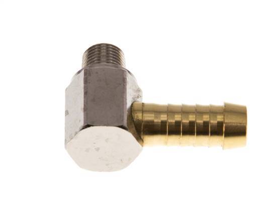 Codo de latón de 9 mm (3/8'') y R1/8'' con rosca macho [2 piezas]