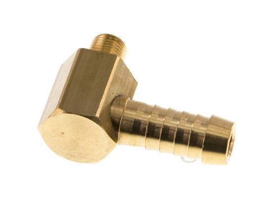 Codo de latón de 9 mm (3/8'') y M8x0,75 (cónico) con rosca macho [2 piezas]