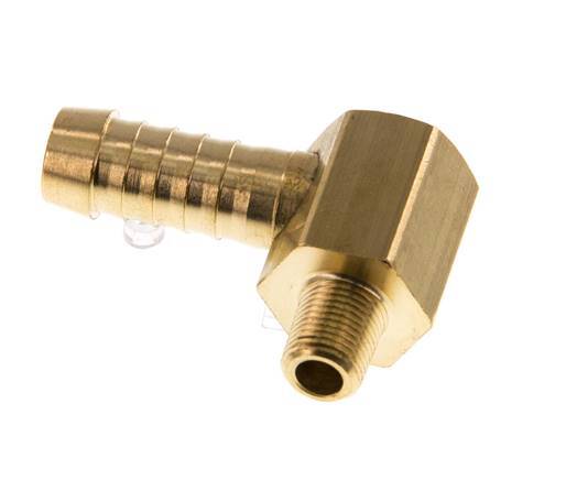 Codo de latón de 9 mm (3/8'') y M8x0,75 (cónico) con rosca macho [2 piezas]