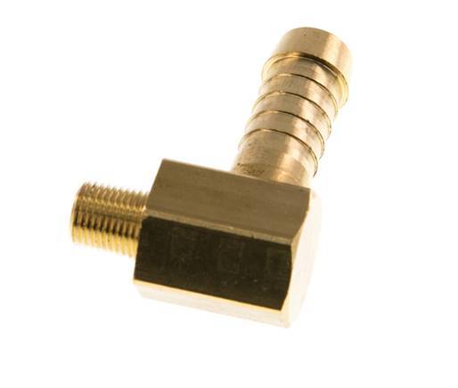 Codo de latón de 9 mm (3/8'') y M8x0,75 (cónico) con rosca macho [2 piezas]