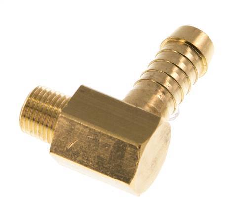 Codo de latón de 9 mm (3/8'') y M10x1 (cónico) con rosca macho [2 piezas]