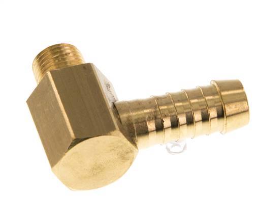 Codo de latón de 9 mm (3/8'') y M10x1 (cónico) con rosca macho [2 piezas]