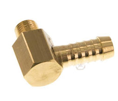 Codo de latón de 9 mm (3/8'') y M10x1 (cónico) con rosca macho [2 piezas]