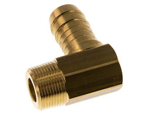 Codo de latón de 19 mm (3/4'') y M24x1,5 (cónico) con rosca macho