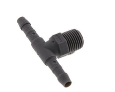 Boquilla de manguera en T PA 6 de 4 mm y R1/8'' con rosca macho [10 piezas]