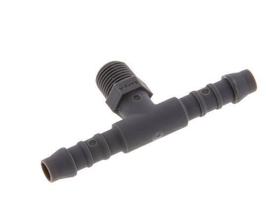 Boquilla para manguera de 6 mm (1/4'') y R1/8'' PA 6 con rosca macho [10 piezas]