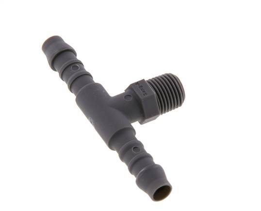 Boquilla para manguera de 6 mm (1/4'') y R1/8'' PA 6 con rosca macho [10 piezas]