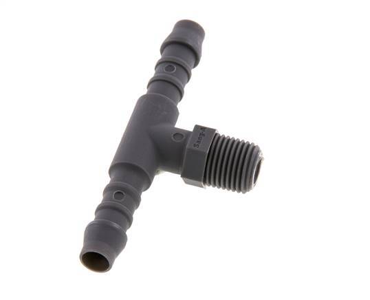 Boquilla para manguera de 6 mm (1/4'') y R1/8'' PA 6 con rosca macho [10 piezas]