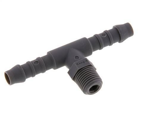 Boquilla para manguera de 6 mm (1/4'') y R1/8'' PA 6 con rosca macho [10 piezas]