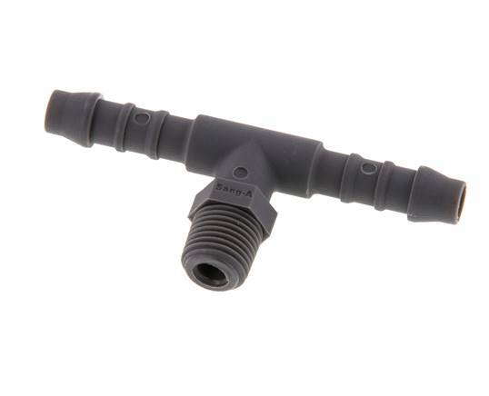 Boquilla para manguera de 6 mm (1/4'') y R1/8'' PA 6 con rosca macho [10 piezas]
