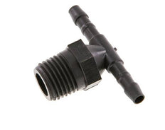 Boquilla de manguera en T de 4 mm y R1/4'' PA 6 con rosca macho [10 piezas]